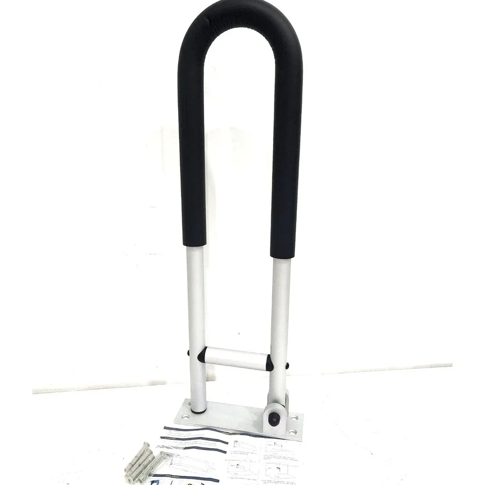 Fold-Up U-Shaped Aluminium Grab Bar‎ 24-in – Bathroom Safety for Seniors